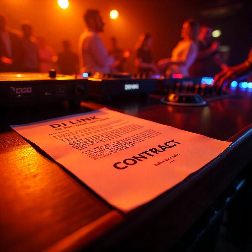 Professional DJ Contract - Legal agreements and booking protection